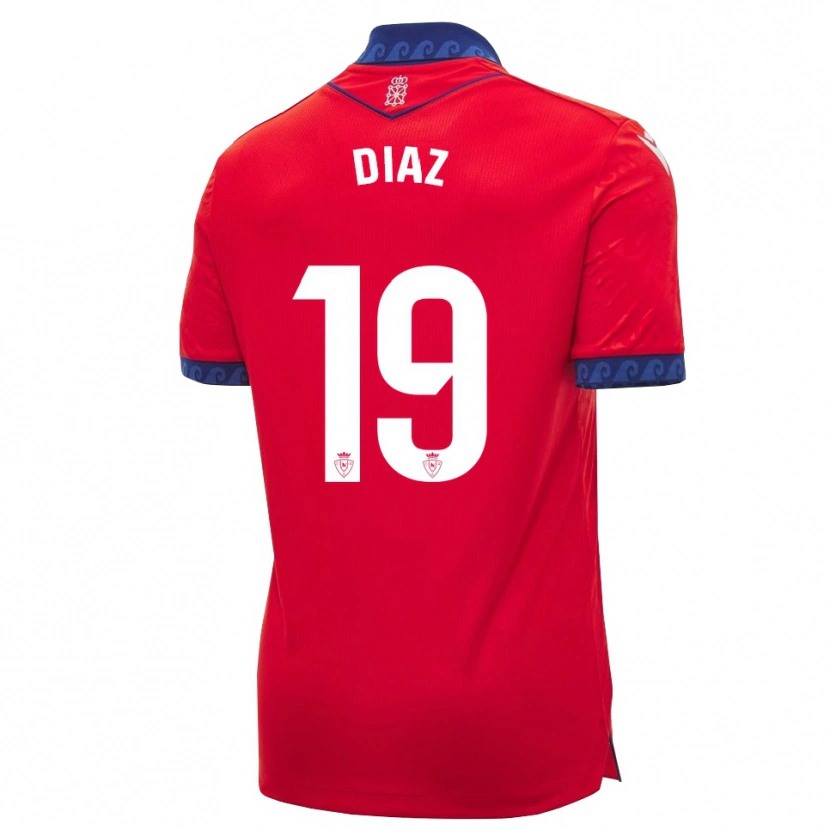 Danxen Uomo Maglia Lucas Diaz #19 Rosso Navy Bianco Kit Gara Home 2026/27 Maglietta