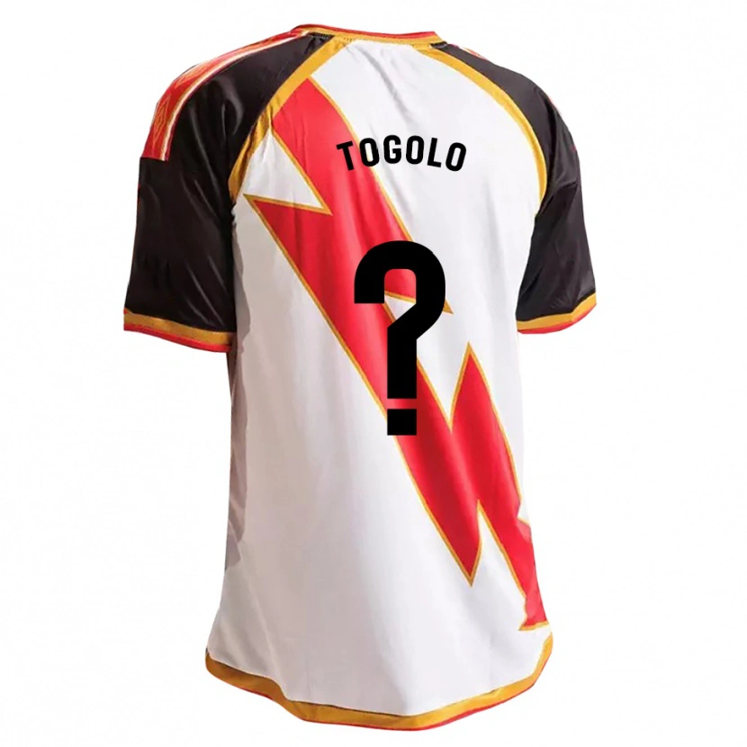 Danxen Uomo Maglia Alan Togolo #0 Nero Rosso Bianco Oro Kit Gara Home 2026/27 Maglietta