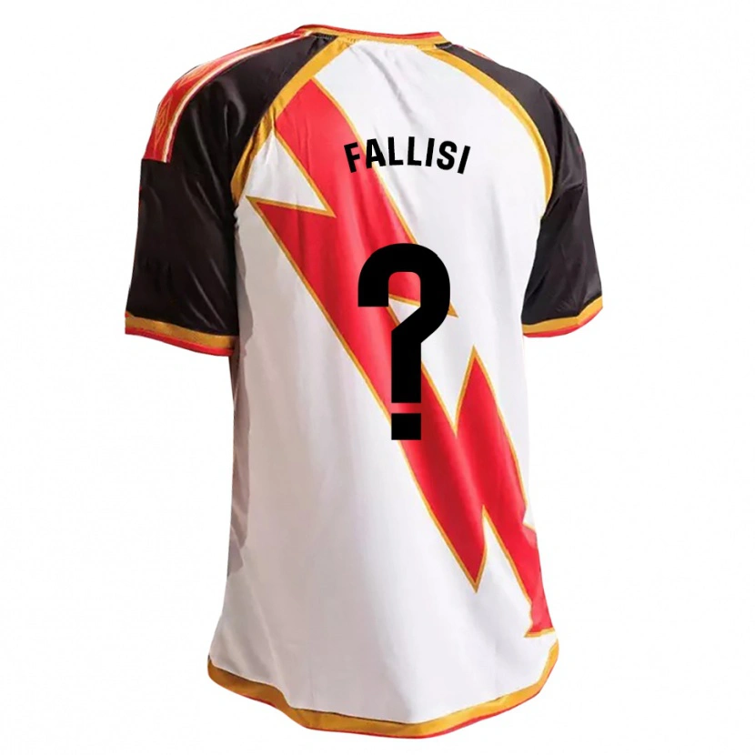 Danxen Uomo Maglia Alessandro Fallisi #0 Nero Rosso Bianco Oro Kit Gara Home 2026/27 Maglietta