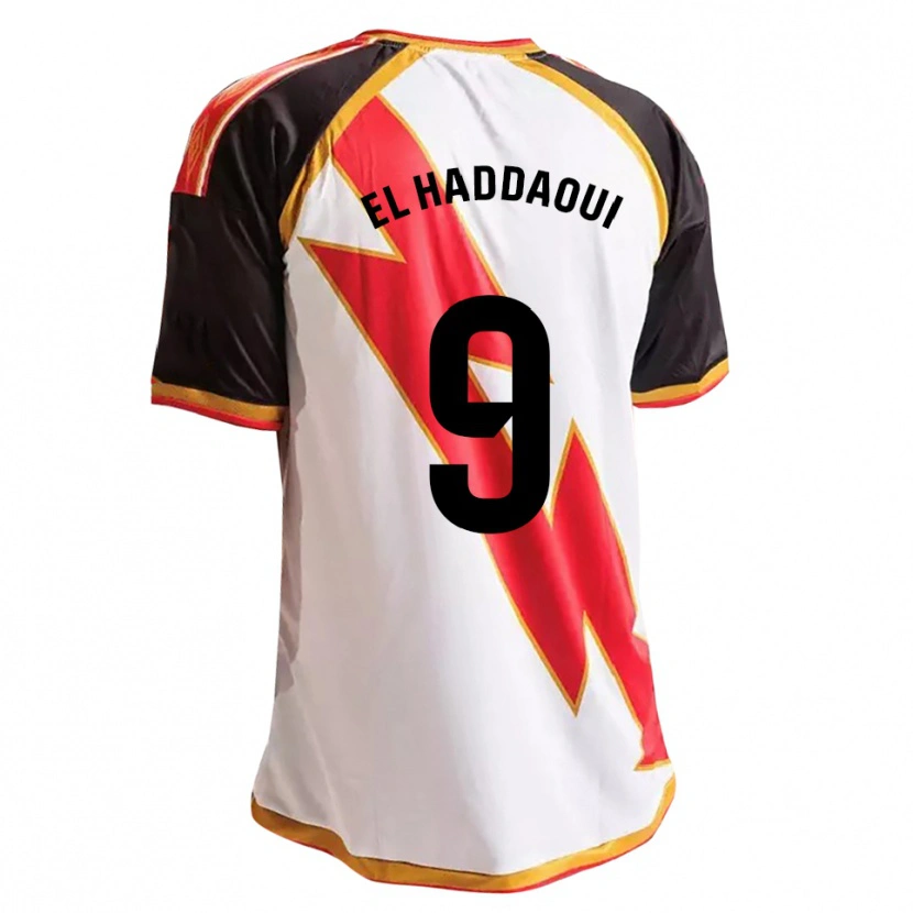 Danxen Uomo Maglia Hamza El Haddaoui #9 Nero Rosso Bianco Oro Kit Gara Home 2026/27 Maglietta