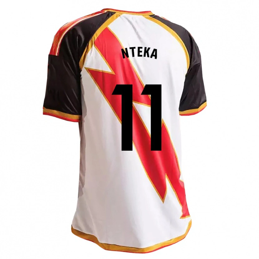 Danxen Uomo Maglia Randy Nteka #11 Nero Rosso Bianco Oro Kit Gara Home 2026/27 Maglietta