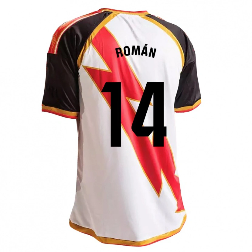 Danxen Uomo Maglia Marco Román #14 Nero Rosso Bianco Oro Kit Gara Home 2026/27 Maglietta