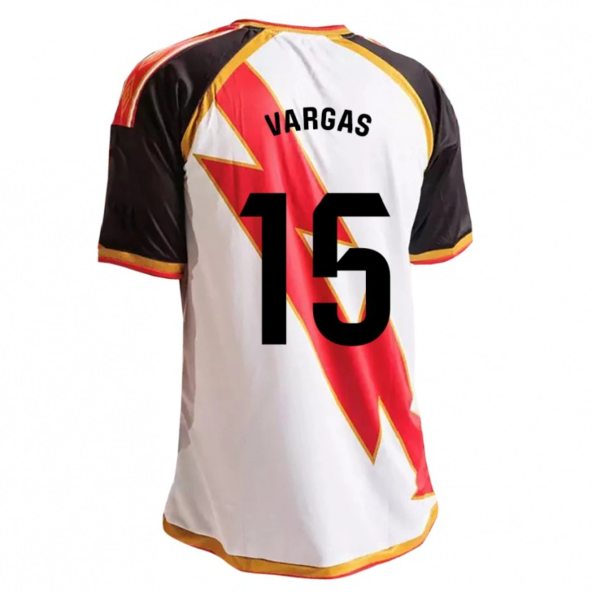 Danxen Uomo Maglia Rosario Vargas Sarasqueta #15 Nero Rosso Bianco Oro Kit Gara Home 2026/27 Maglietta