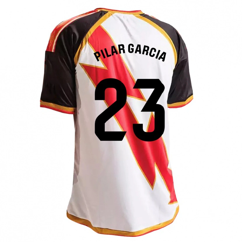 Danxen Uomo Maglia María Pilar García Villalba #23 Nero Rosso Bianco Oro Kit Gara Home 2026/27 Maglietta
