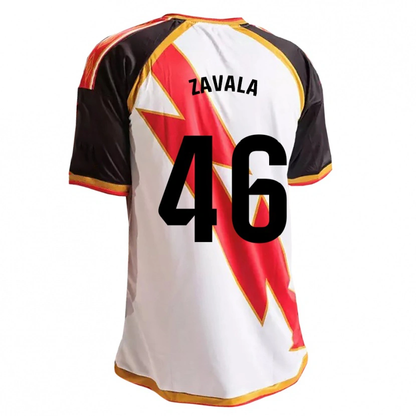 Danxen Uomo Maglia Andrés Zavala #46 Nero Rosso Bianco Oro Kit Gara Home 2026/27 Maglietta