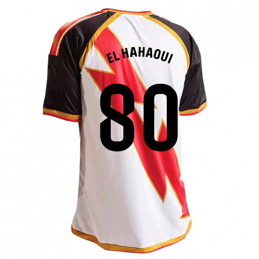 Danxen Uomo Maglia Ayman El Hahaoui #80 Nero Rosso Bianco Oro Kit Gara Home 2026/27 Maglietta