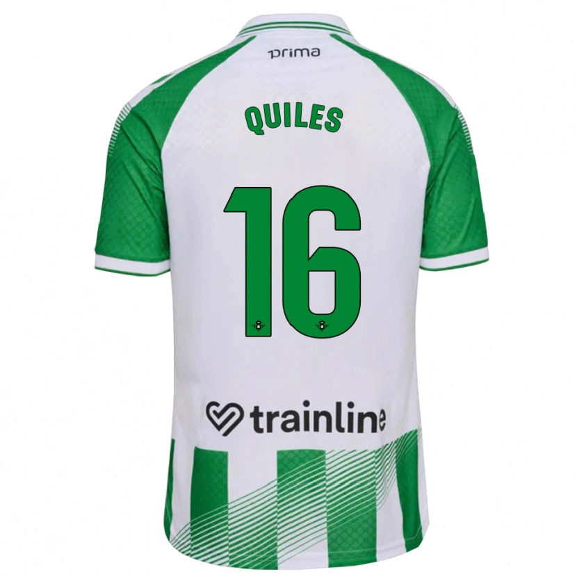 Danxen Uomo Maglia Violeta García Quiles #16 Verde Chiaro Nero Bianco Kit Gara Home 2026/27 Maglietta