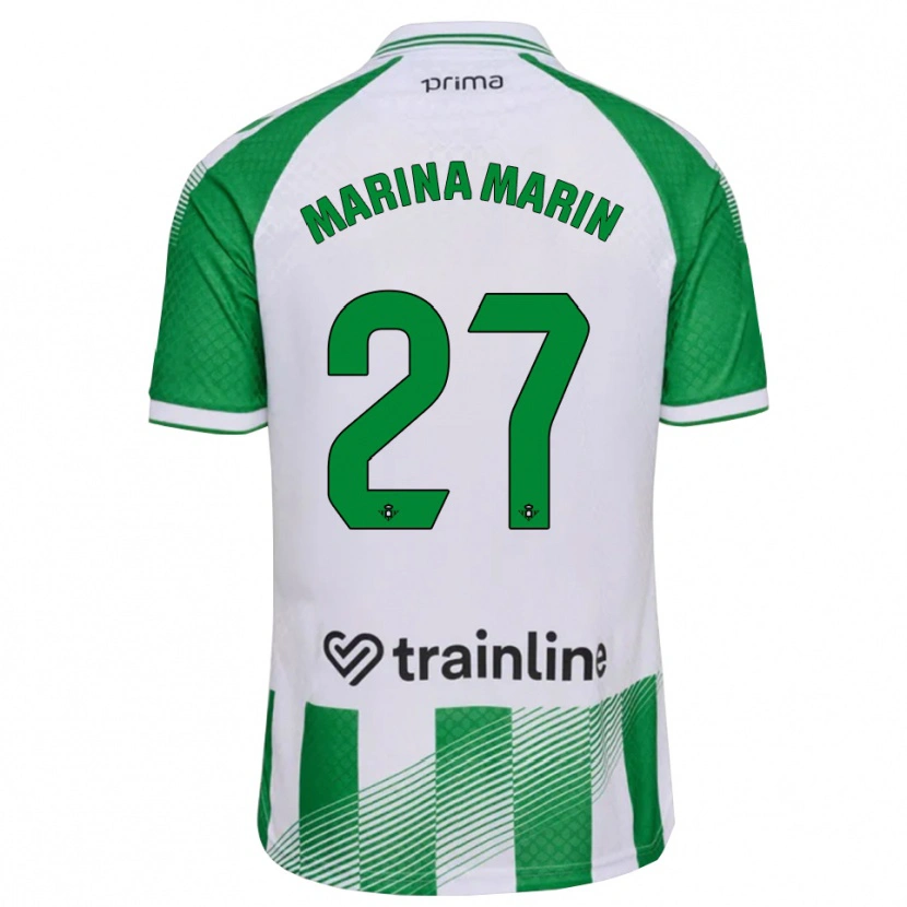 Danxen Uomo Maglia Marina Marín #27 Verde Chiaro Nero Bianco Kit Gara Home 2026/27 Maglietta