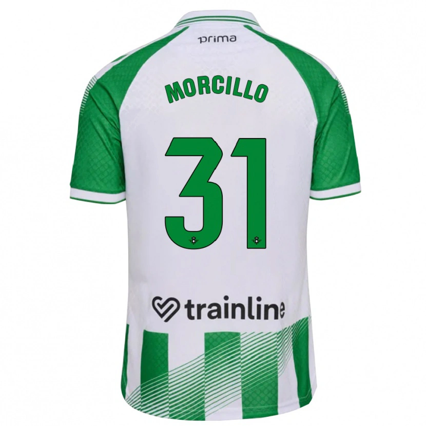 Danxen Uomo Maglia Ana Morcillo #31 Verde Chiaro Nero Bianco Kit Gara Home 2026/27 Maglietta