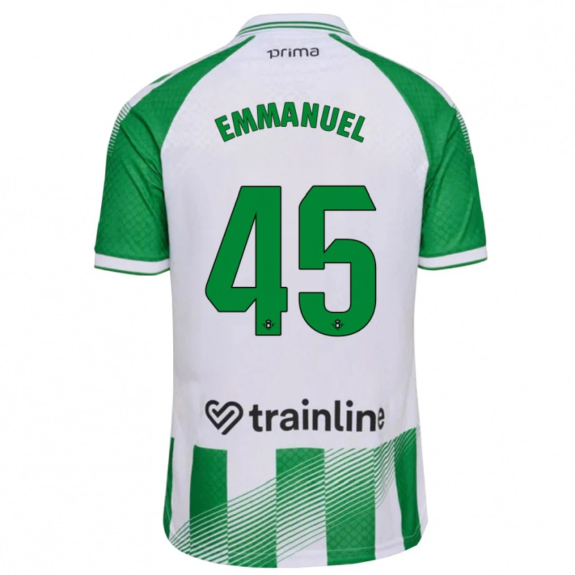Danxen Uomo Maglia Jean Emmanuel N'agoran #45 Verde Chiaro Nero Bianco Kit Gara Home 2026/27 Maglietta
