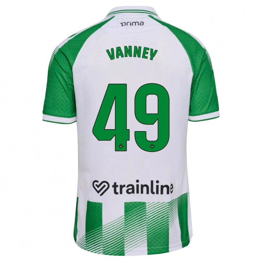 Danxen Uomo Maglia Dylan Vanney #49 Verde Chiaro Nero Bianco Kit Gara Home 2026/27 Maglietta