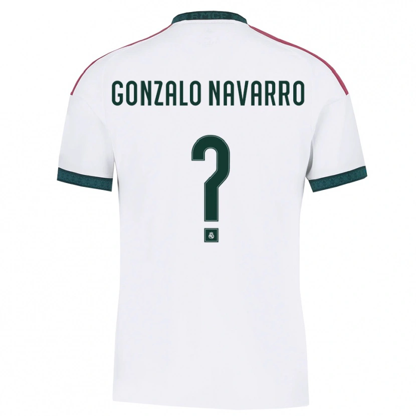 Danxen Uomo Maglia Gonzalo Navarro #0 Verde Scuro Bianco Rosso Kit Gara Home 2026/27 Maglietta