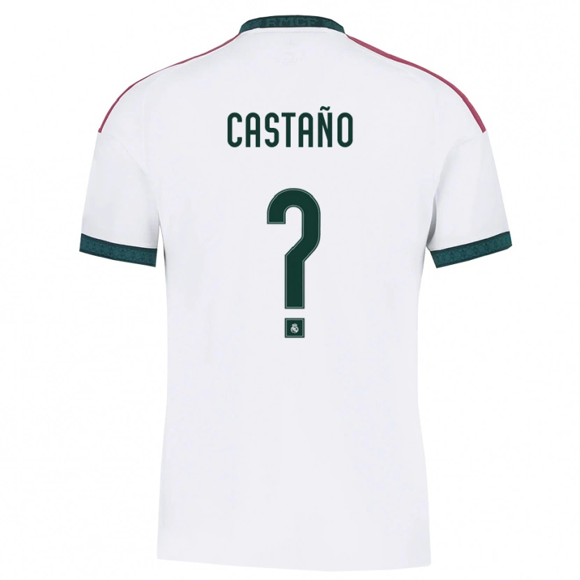 Danxen Uomo Maglia Alejandro Castaño #0 Verde Scuro Bianco Rosso Kit Gara Home 2026/27 Maglietta