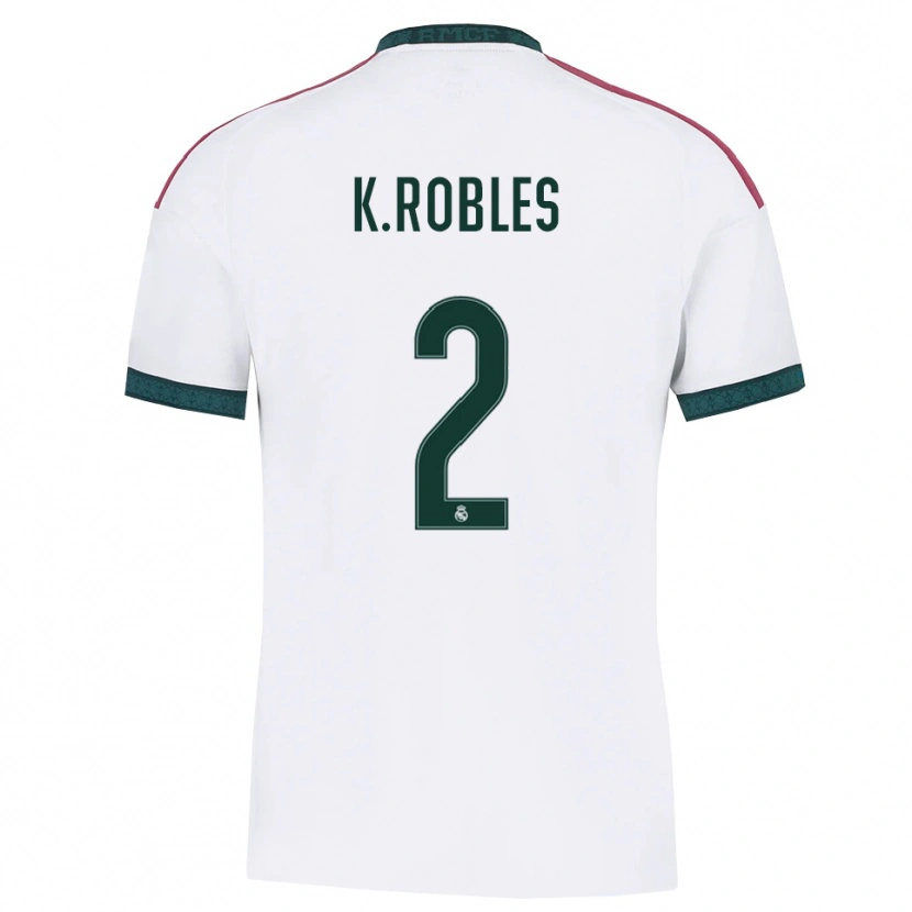 Danxen Uomo Maglia Kenti Robles #2 Verde Scuro Bianco Rosso Kit Gara Home 2026/27 Maglietta
