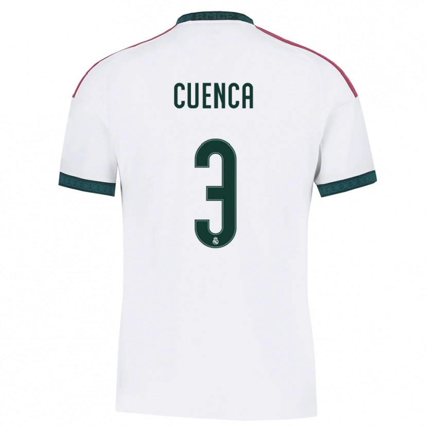 Danxen Uomo Maglia David Cuenca #3 Verde Scuro Bianco Rosso Kit Gara Home 2026/27 Maglietta