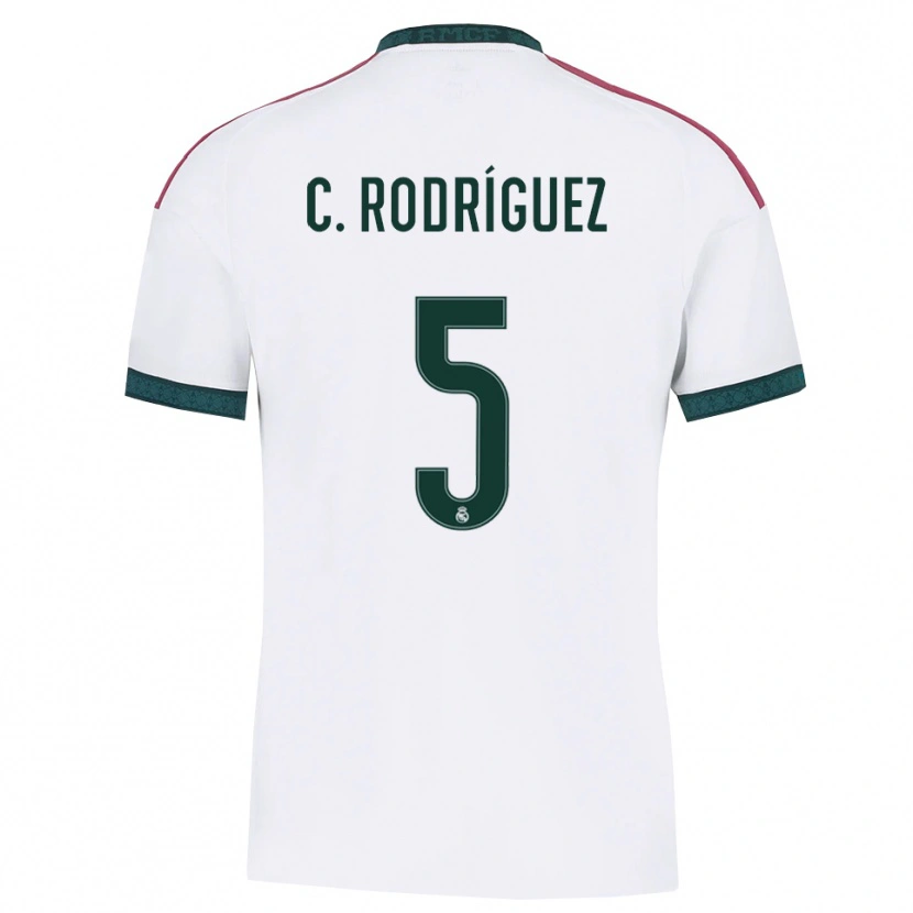 Danxen Uomo Maglia Carlos Rodríguez #5 Verde Scuro Bianco Rosso Kit Gara Home 2026/27 Maglietta