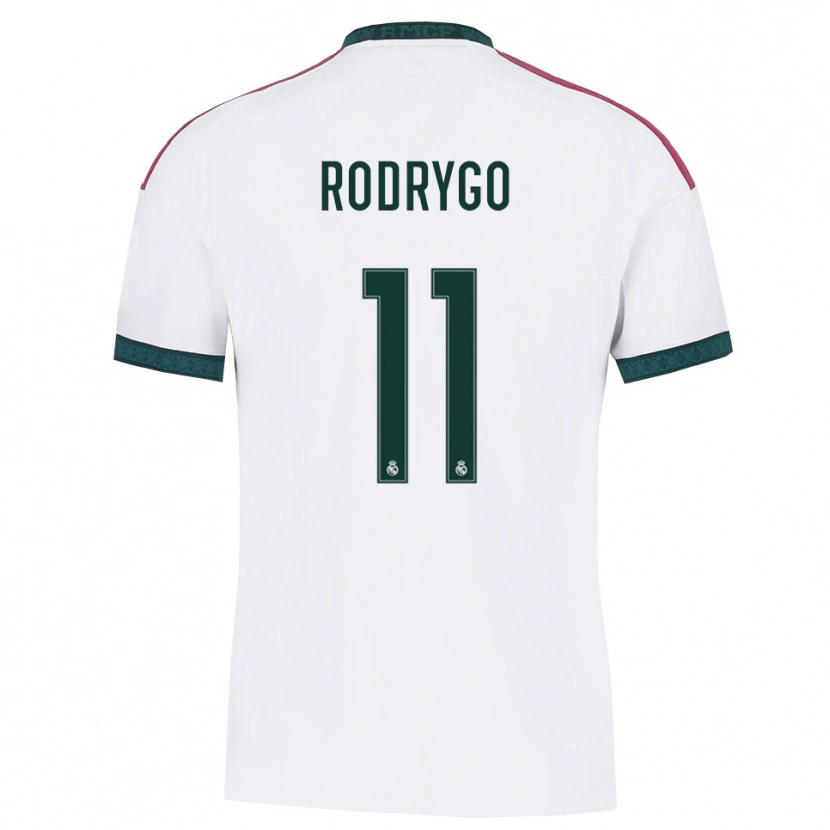 Danxen Uomo Maglia Rodrygo Silva De Goes #11 Verde Scuro Bianco Rosso Kit Gara Home 2026/27 Maglietta