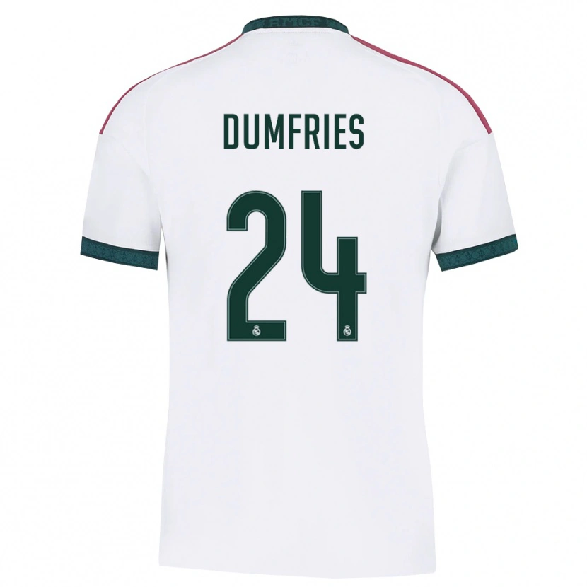 Danxen Uomo Maglia Denzel Dumfries #24 Verde Scuro Bianco Rosso Kit Gara Home 2026/27 Maglietta