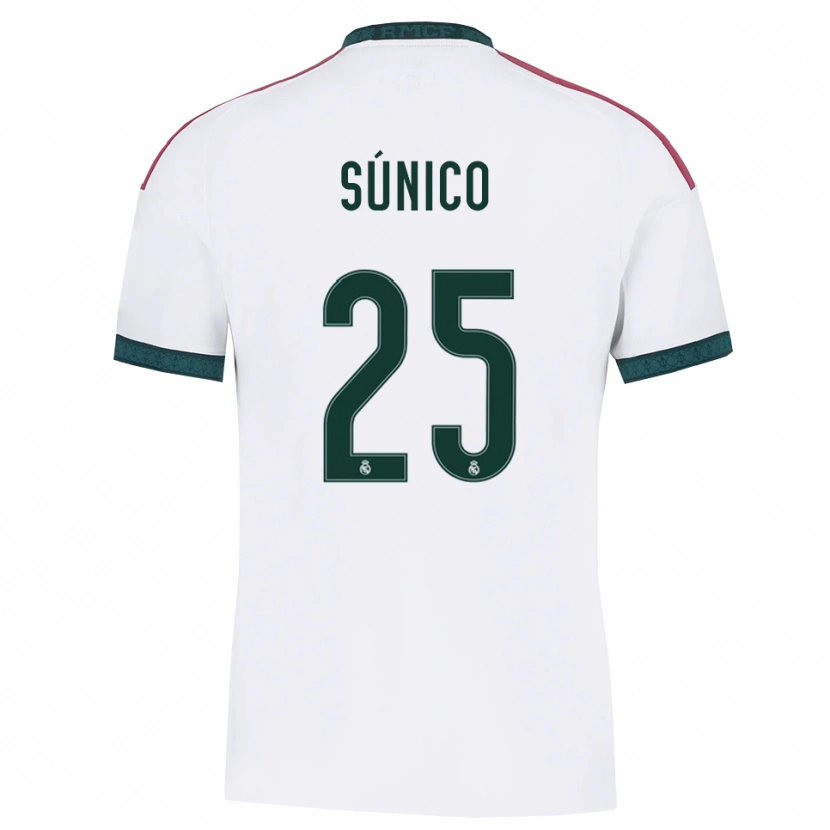 Danxen Uomo Maglia Guille Súnico #25 Verde Scuro Bianco Rosso Kit Gara Home 2026/27 Maglietta