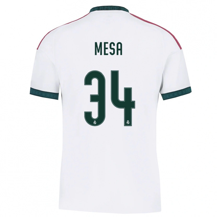 Danxen Uomo Maglia Óscar Mesa #34 Verde Scuro Bianco Rosso Kit Gara Home 2026/27 Maglietta
