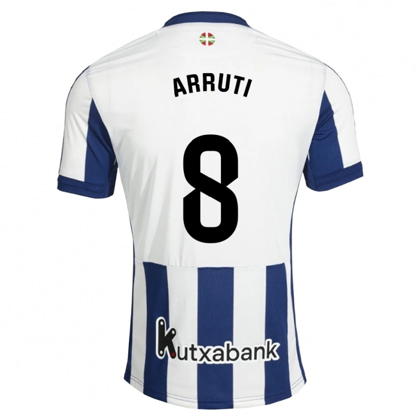 Danxen Uomo Maglia Martín Arruti #8 Navy Bianco Goldenrod Kit Gara Home 2026/27 Maglietta