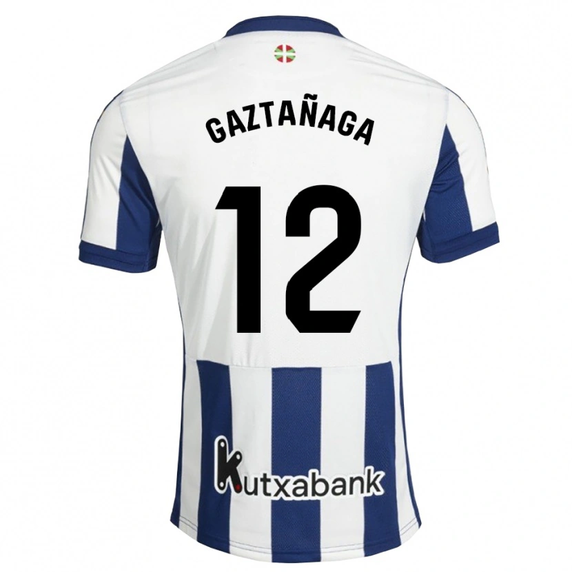 Danxen Uomo Maglia Julen Gaztañaga #12 Navy Bianco Goldenrod Kit Gara Home 2026/27 Maglietta