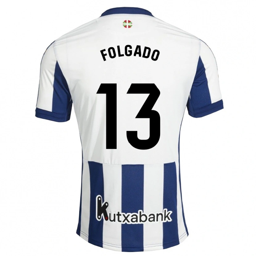 Danxen Uomo Maglia Theo Folgado #13 Navy Bianco Goldenrod Kit Gara Home 2026/27 Maglietta
