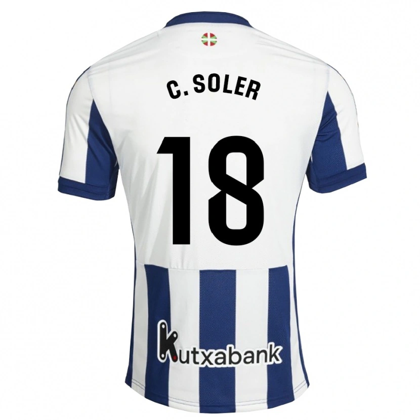 Danxen Uomo Maglia Carlos Soler #18 Navy Bianco Goldenrod Kit Gara Home 2026/27 Maglietta