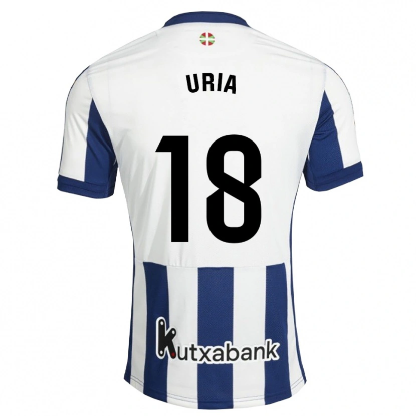 Danxen Uomo Maglia Mirari Uria Gabilondo #18 Navy Bianco Goldenrod Kit Gara Home 2026/27 Maglietta