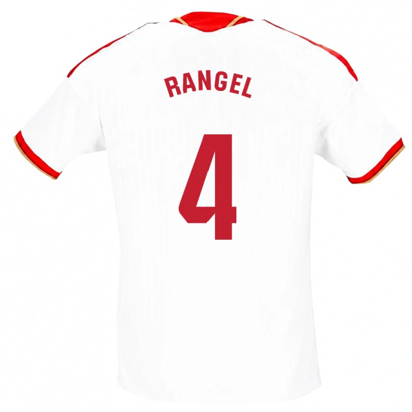 Danxen Uomo Maglia Héctor Rangel #4 Bianco Rosso Kit Gara Home 2026/27 Maglietta