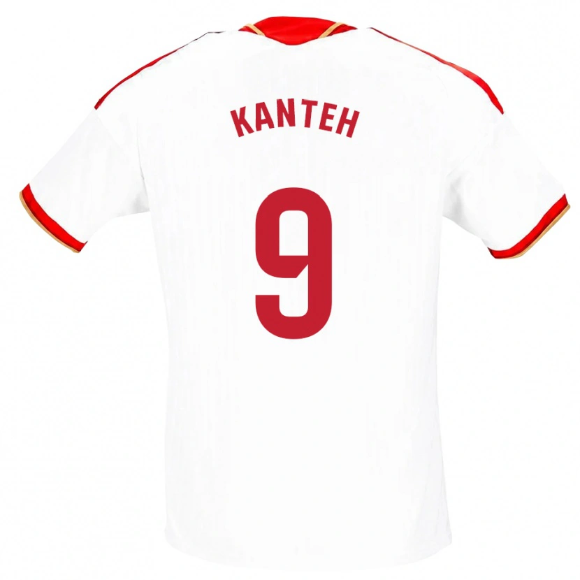 Danxen Uomo Maglia Fatoumata Kanteh I Cham #9 Bianco Rosso Kit Gara Home 2026/27 Maglietta