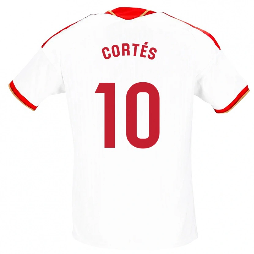 Danxen Uomo Maglia Millaray Cortés #10 Bianco Rosso Kit Gara Home 2026/27 Maglietta