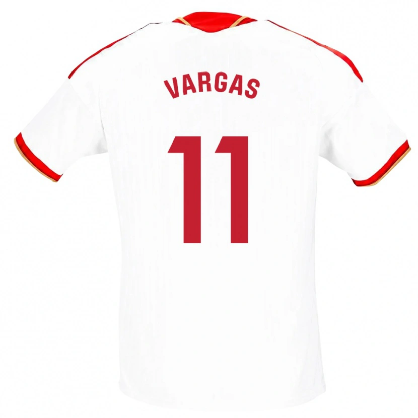 Danxen Uomo Maglia Rubén Vargas #11 Bianco Rosso Kit Gara Home 2026/27 Maglietta