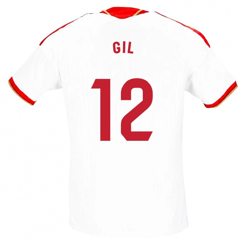 Danxen Uomo Maglia Dani Gil #12 Bianco Rosso Kit Gara Home 2026/27 Maglietta