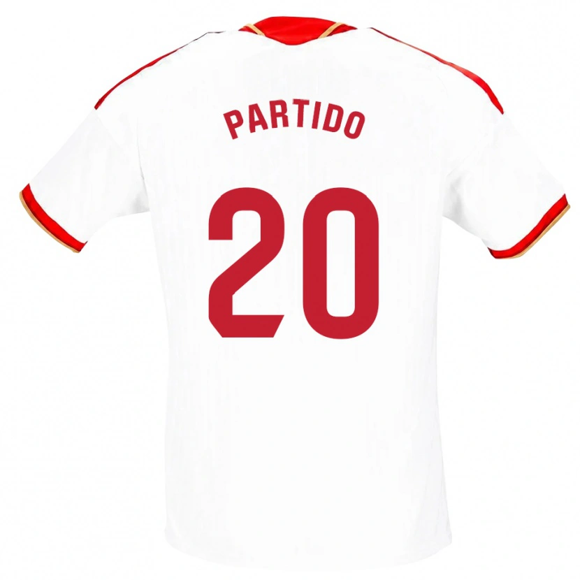 Danxen Uomo Maglia Paula Partido #20 Bianco Rosso Kit Gara Home 2026/27 Maglietta