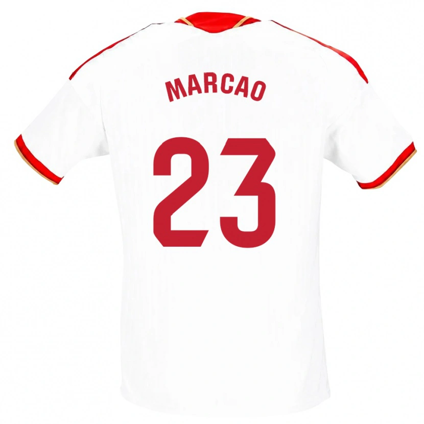 Danxen Uomo Maglia Marcão #23 Bianco Rosso Kit Gara Home 2026/27 Maglietta