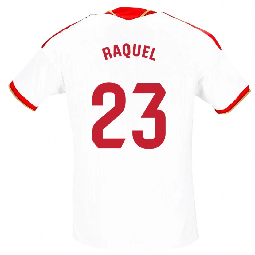 Danxen Uomo Maglia Raquel Morcillo #23 Bianco Rosso Kit Gara Home 2026/27 Maglietta