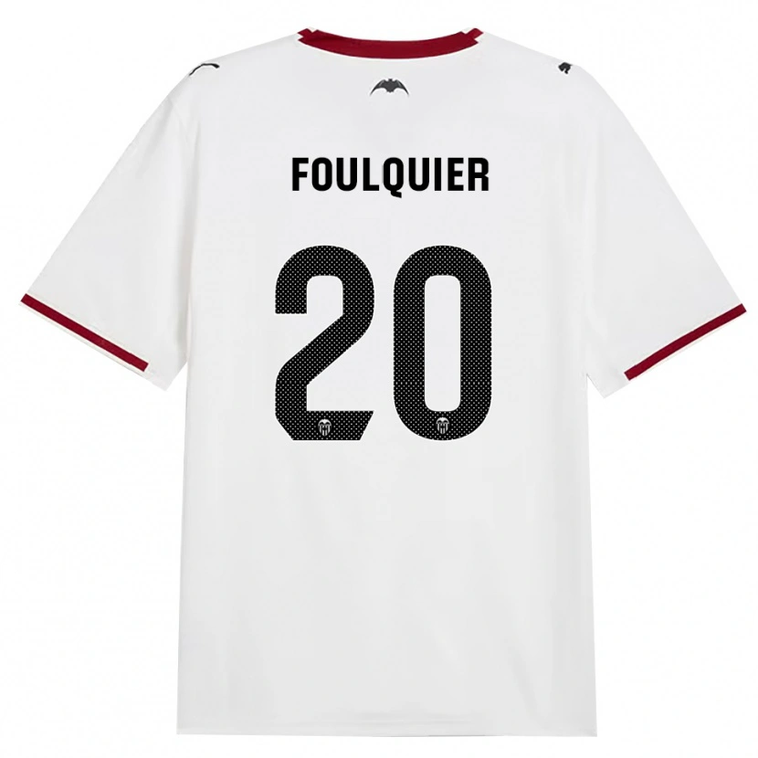Danxen Uomo Maglia Dimitri Foulquier #20 Nero Bianco Rosso Giallo Kit Gara Home 2026/27 Maglietta
