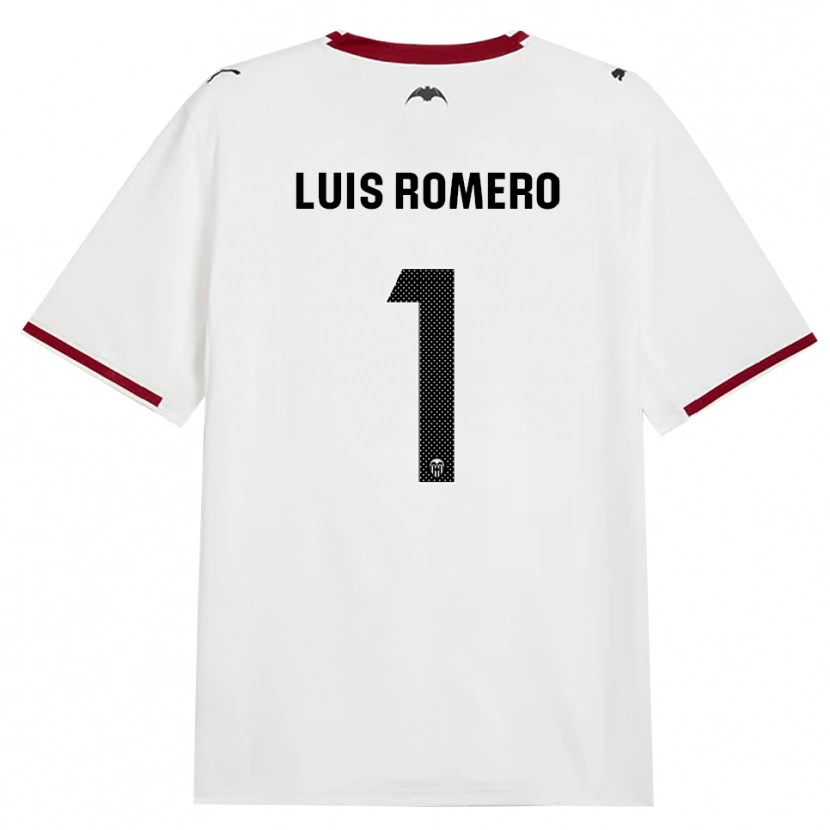 Danxen Uomo Maglia Luis Romero #1 Nero Bianco Rosso Giallo Kit Gara Home 2026/27 Maglietta