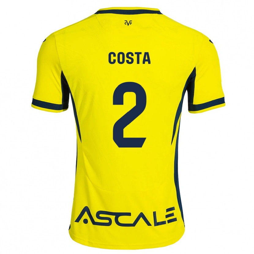 Danxen Uomo Maglia Logan Costa #2 Giallo Nero Rosso Kit Gara Home 2026/27 Maglietta