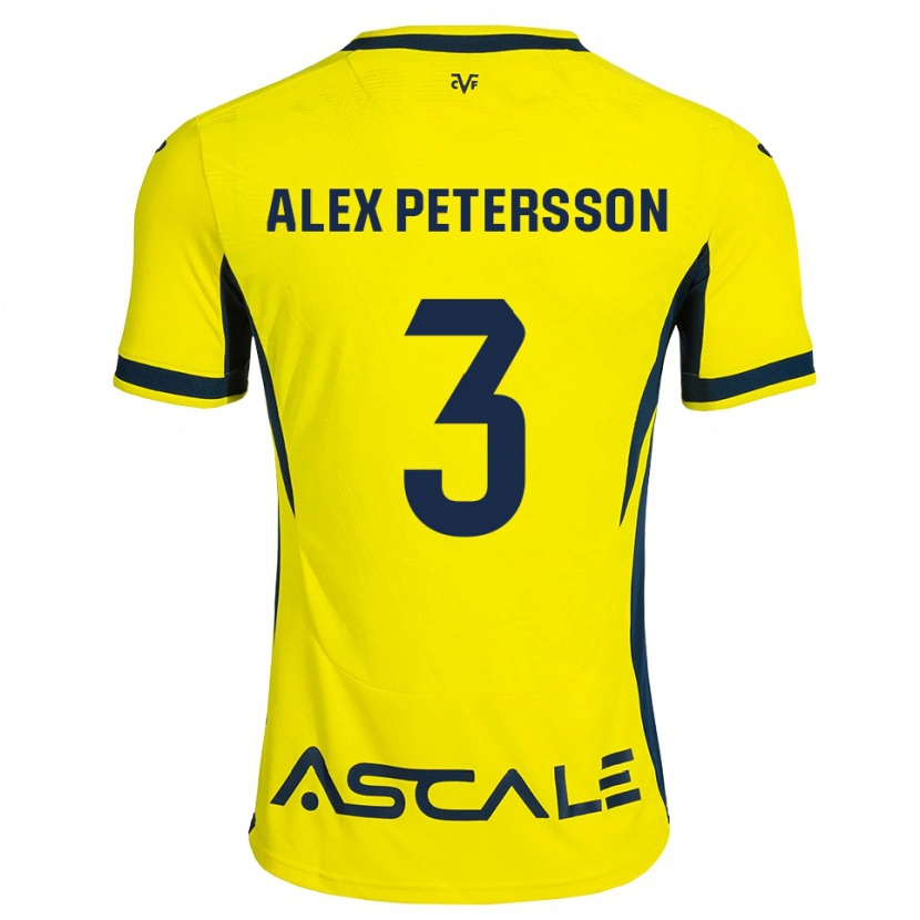Danxen Uomo Maglia Max Petersson #3 Giallo Nero Rosso Kit Gara Home 2026/27 Maglietta