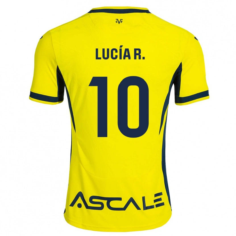 Danxen Uomo Maglia Lucía Romero #10 Giallo Nero Rosso Kit Gara Home 2026/27 Maglietta