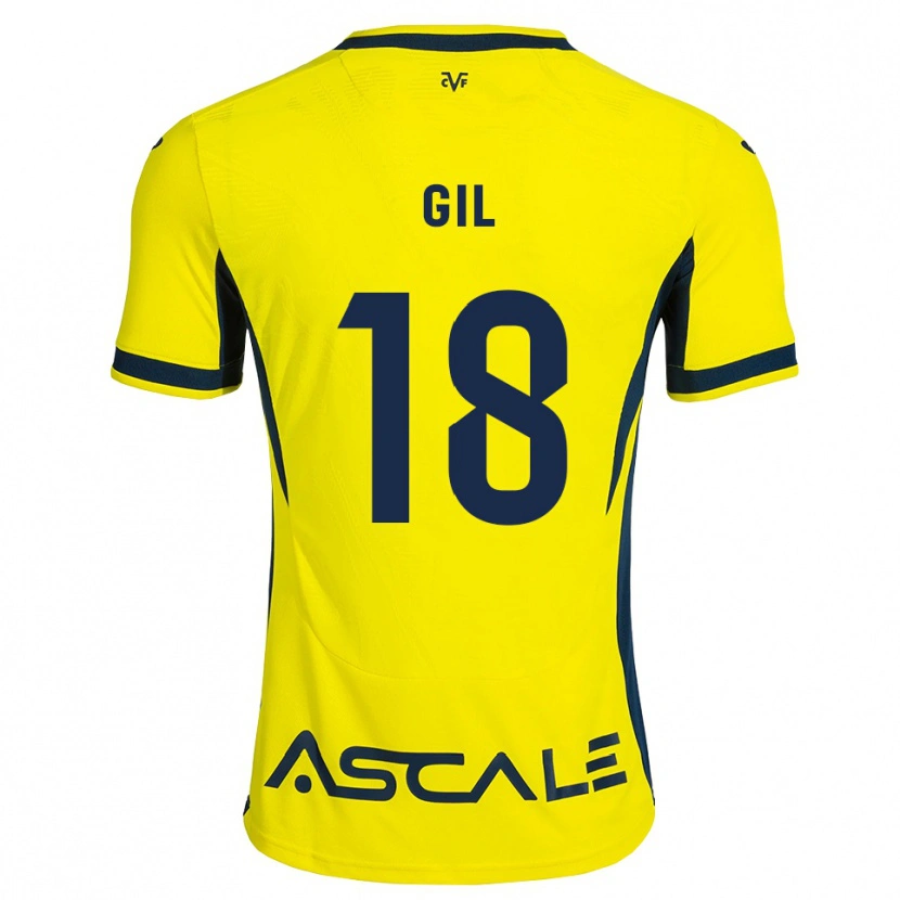 Danxen Uomo Maglia Mario Gil #18 Giallo Nero Rosso Kit Gara Home 2026/27 Maglietta