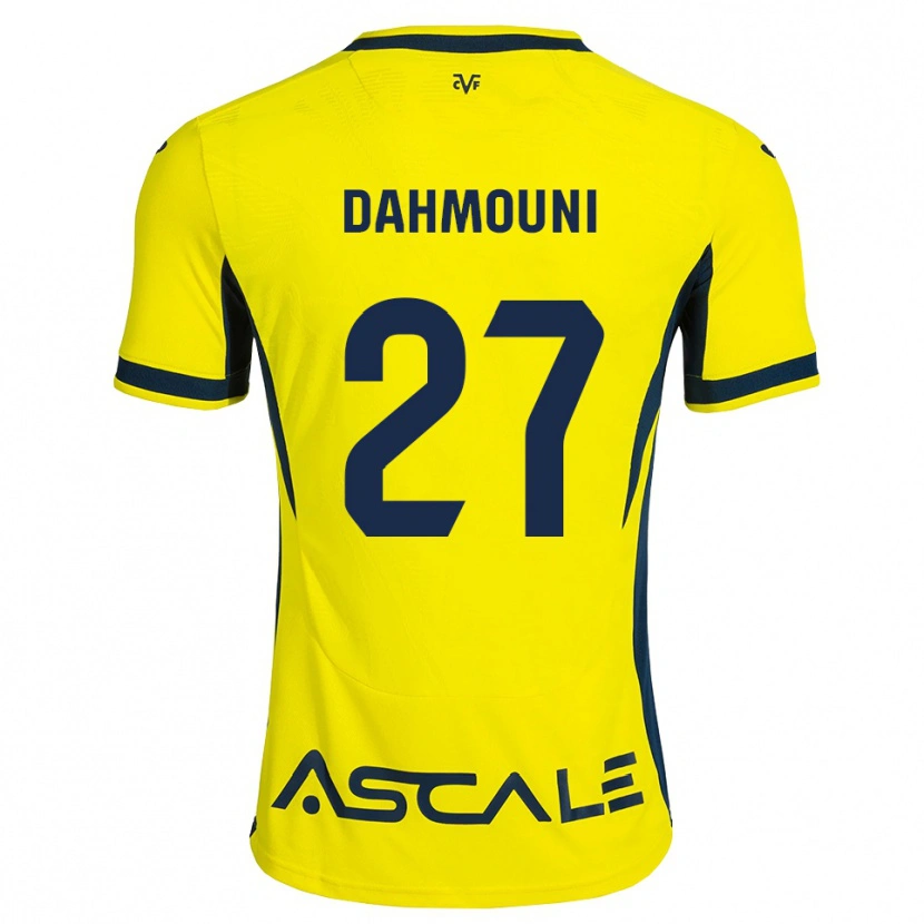 Danxen Uomo Maglia Moha Dahmouni #27 Giallo Nero Rosso Kit Gara Home 2026/27 Maglietta