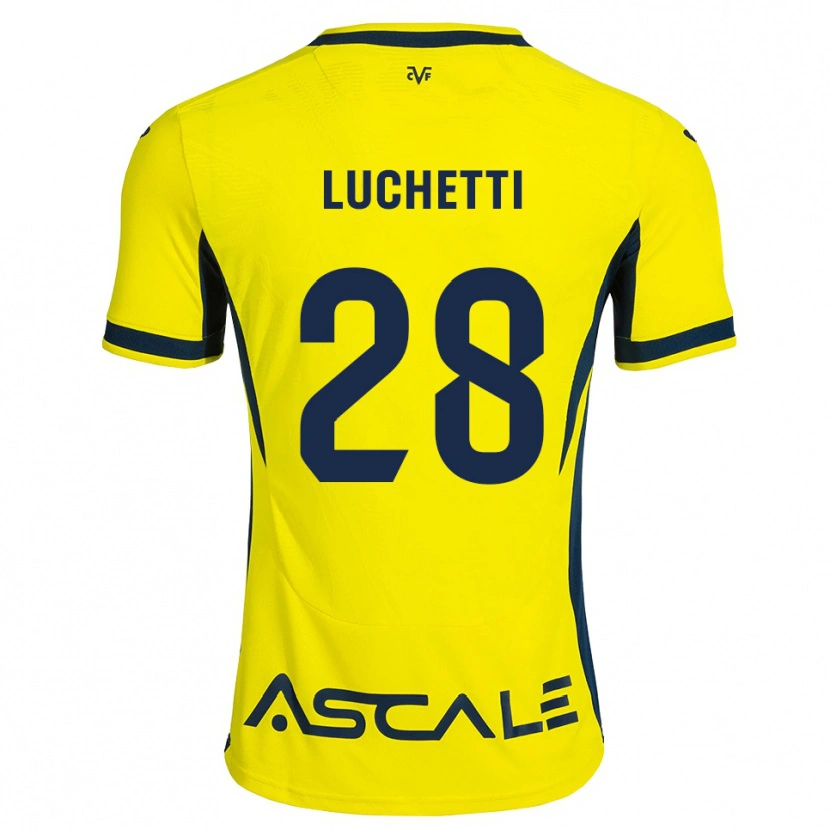 Danxen Uomo Maglia Danilo Luchetti #28 Giallo Nero Rosso Kit Gara Home 2026/27 Maglietta