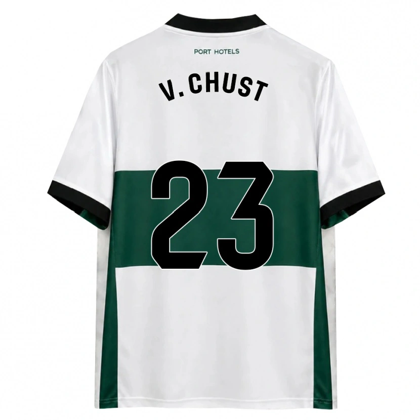 Danxen Uomo Maglia Víctor Chust #23 Verde Bianco Rosso Kit Gara Home 2026/27 Maglietta