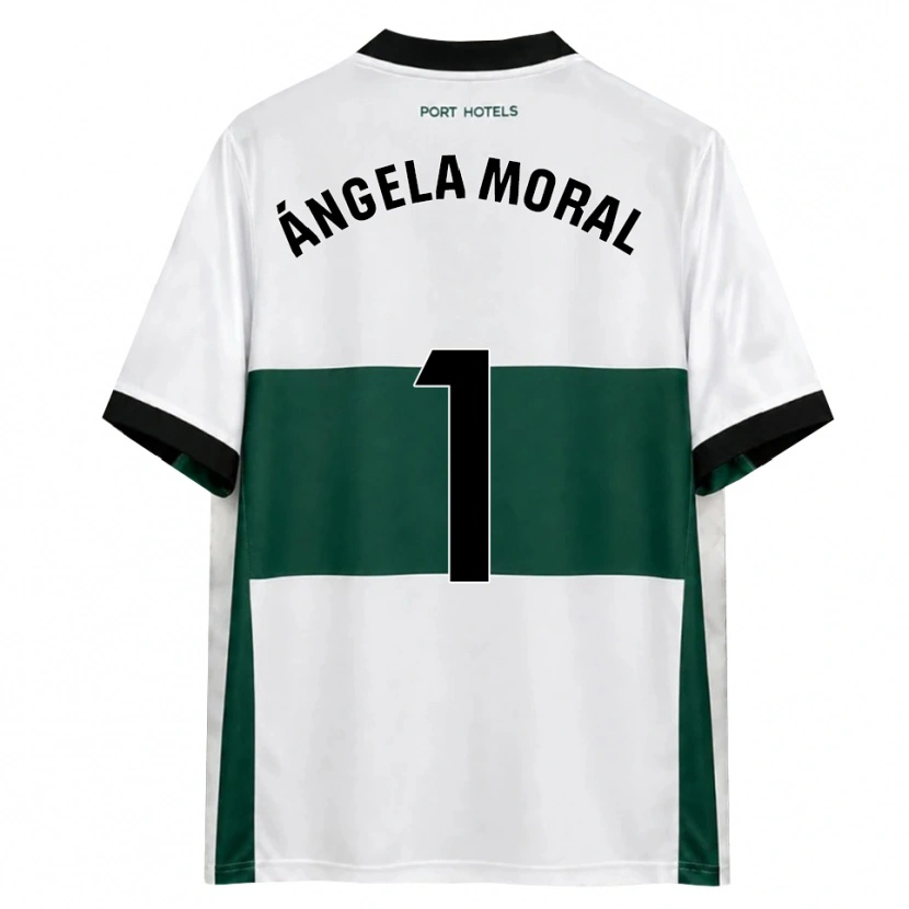 Danxen Uomo Maglia Ángela Moral Ferrer #1 Verde Bianco Rosso Kit Gara Home 2026/27 Maglietta