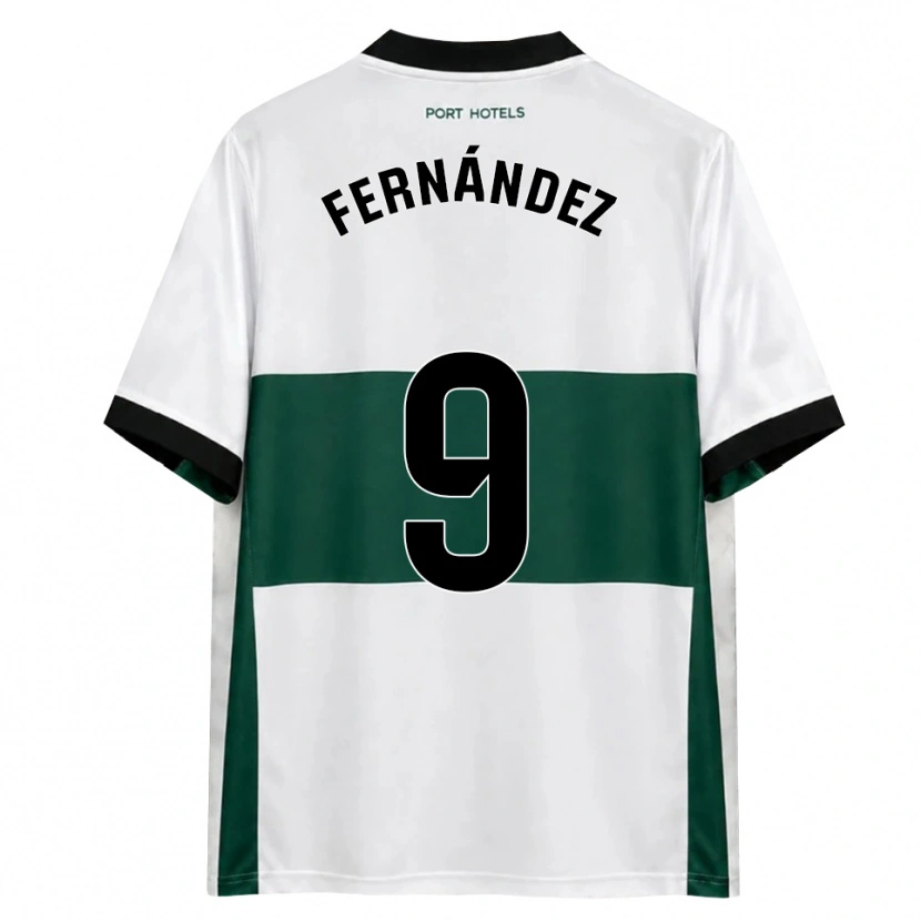 Danxen Uomo Maglia Ismael Fernández #9 Verde Bianco Rosso Kit Gara Home 2026/27 Maglietta