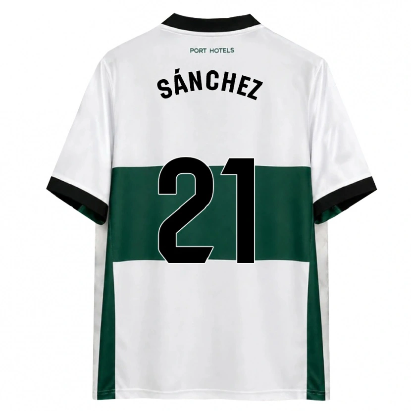 Danxen Uomo Maglia Álex Sánchez #21 Verde Bianco Rosso Kit Gara Home 2026/27 Maglietta