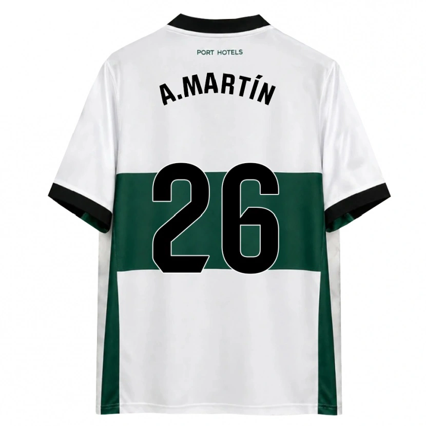 Danxen Uomo Maglia Alejandro Martín #26 Verde Bianco Rosso Kit Gara Home 2026/27 Maglietta